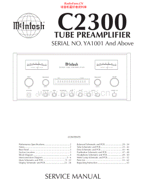McIntosh-C2300-pre-sm(1) 维修电路原理图.pdf