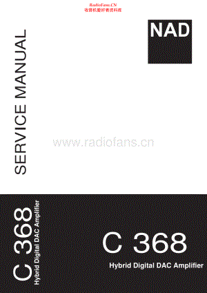 NAD-C368-int-sm 维修电路原理图.pdf