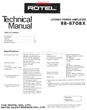 Rotel-RB870BX-pwr-sm 维修电路原理图.pdf
