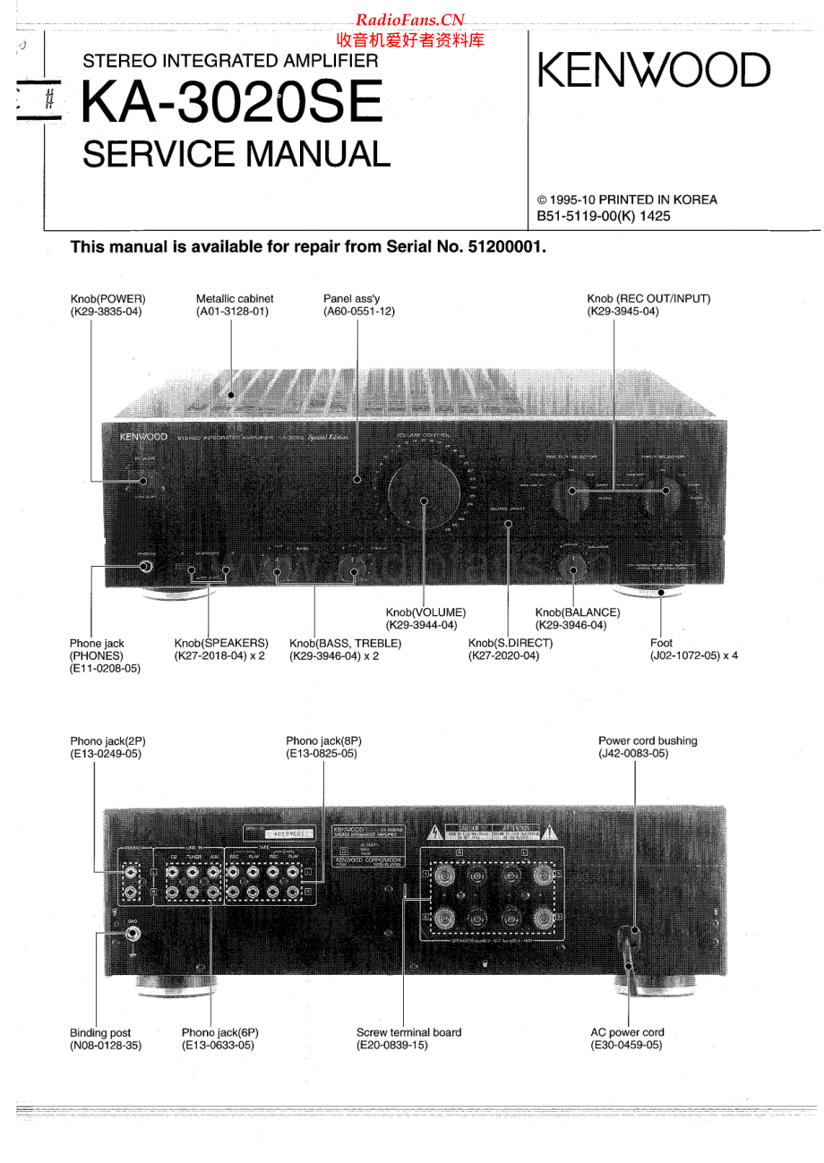 Kenwood-KA3020SE-int-sm 维修电路原理图.pdf_第1页