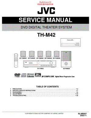 JVC-THM42-ddts-sm 维修电路原理图.pdf