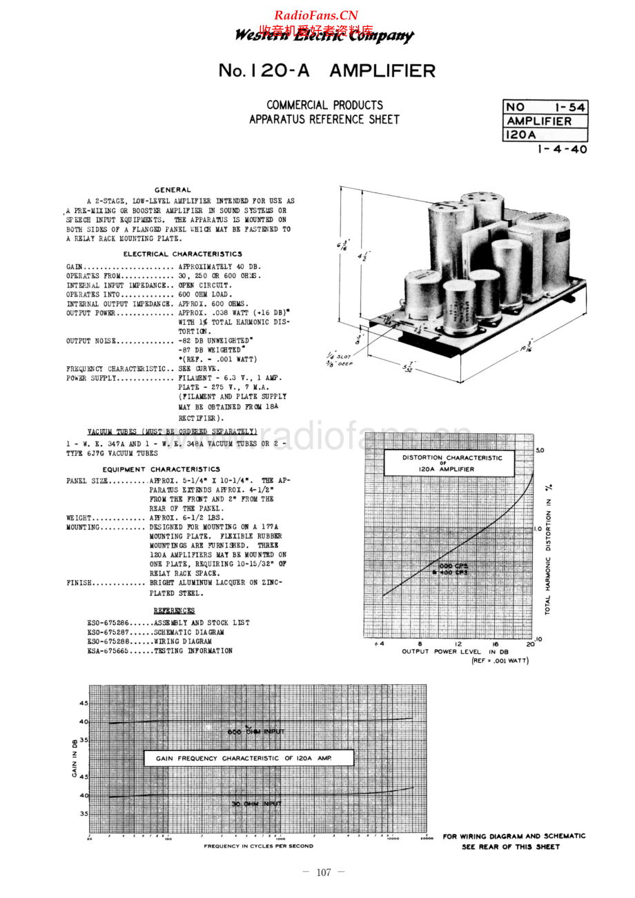 WesternElectric-120A-pwr-sch 维修电路原理图.pdf_第1页