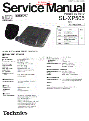 Technics-SLXP505-dm-sm(1) 维修电路原理图.pdf