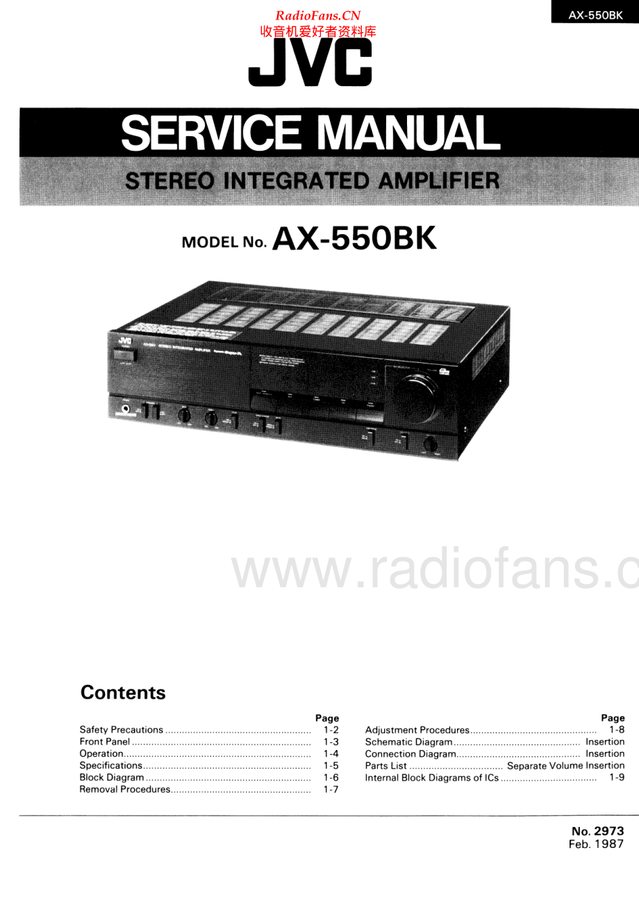 JVC-AX550BK-int-sm 维修电路原理图.pdf_第1页
