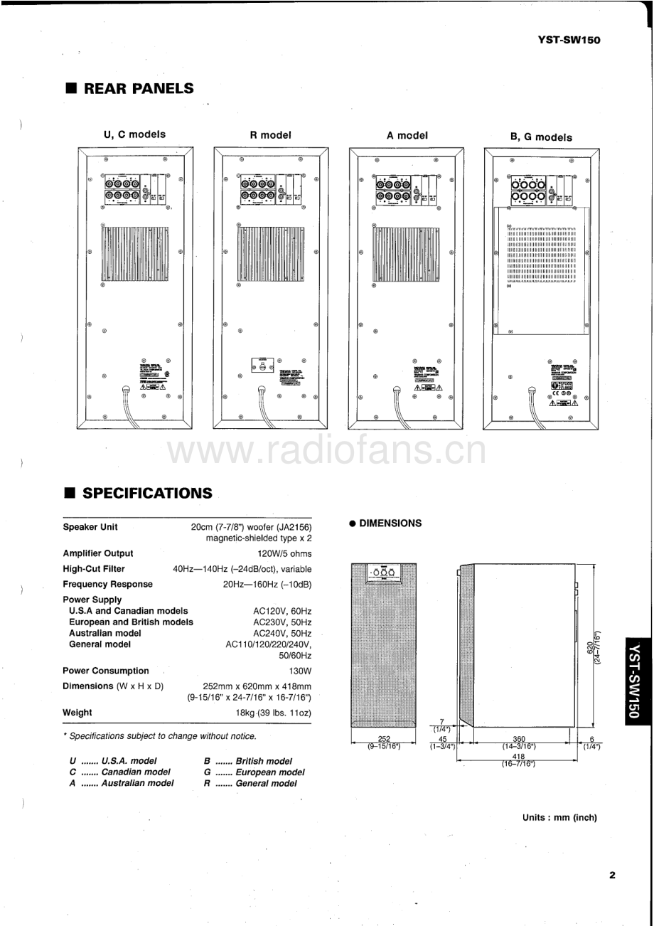 Yamaha-YSTSW150-sub-sm 维修电路原理图.pdf_第3页