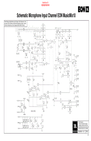 JBL-EONMusicMix10-mix-sch 维修电路原理图.pdf
