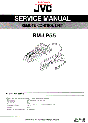JVC-RMLP55-rcu-sm 维修电路原理图.pdf