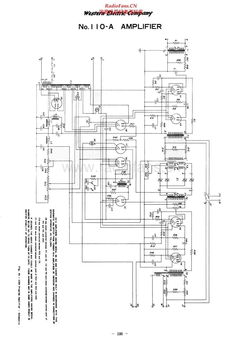 WesternElectric-110A-pwr-sch 维修电路原理图.pdf_第1页