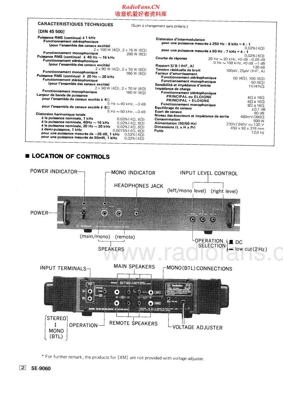 Technics-SE9060-pwr-sm 维修电路原理图.pdf_第2页