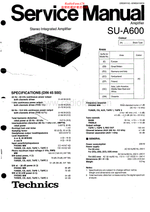 Technics-SUA600-int-sm(1) 维修电路原理图.pdf