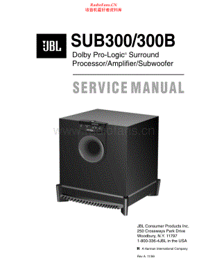 JBL-SUB300-sub-sm 维修电路原理图.pdf