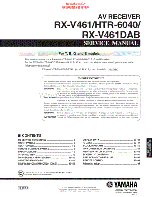 Yamaha-RXV461DAB-avr-sm(1) 维修电路原理图.pdf