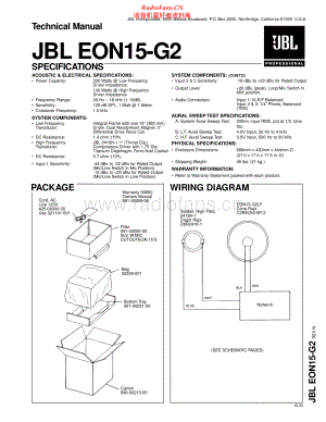 JBL-EON15G2-spk-sm 维修电路原理图.pdf
