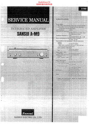 Sansui-AM9-int-sm 维修电路原理图.pdf