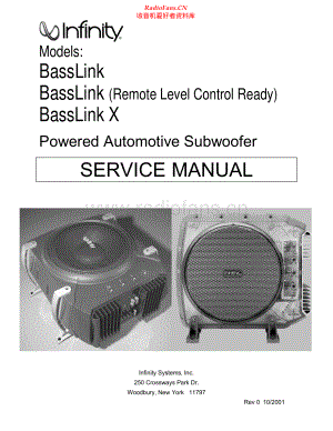 Infinity-BasslinkX-sub-sm 维修电路原理图.pdf