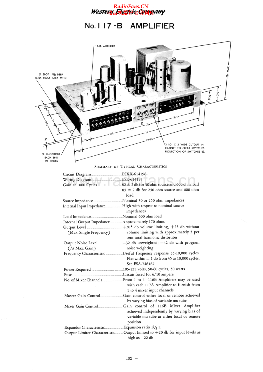 WesternElectric-116B-pre-sch 维修电路原理图.pdf_第2页