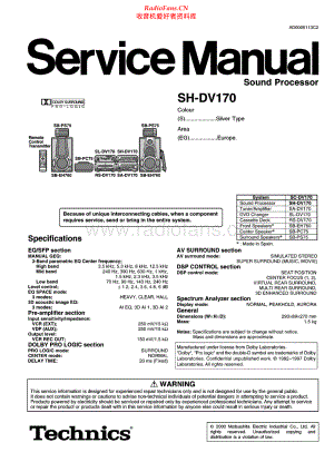 Technics-SHDV170-sp-sm 维修电路原理图.pdf