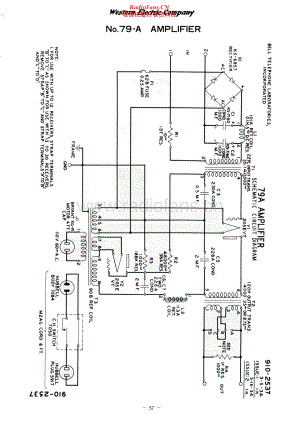 WesternElectric-79A-amp-sch 维修电路原理图.pdf