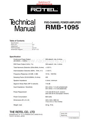 Rotel-RMB1095-pwr-sm 维修电路原理图.pdf