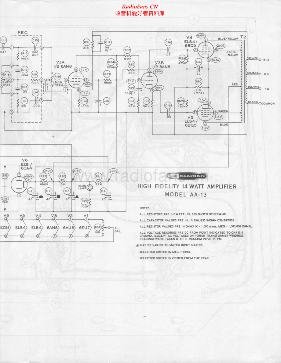 Heathkit-AA13-int-sch 维修电路原理图.pdf_第1页