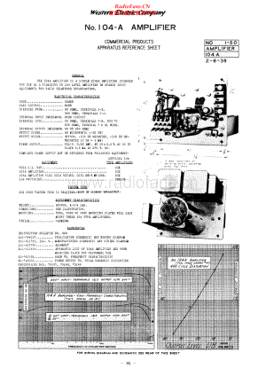 WesternElectric-104A-pwr-sch 维修电路原理图.pdf