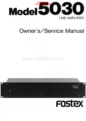 Fostex-5030-line-sm维修电路原理图.pdf