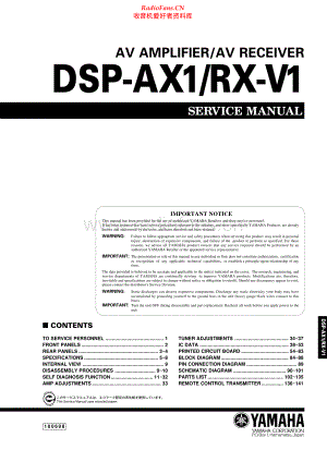 Yamaha-RXV1-avr-sm(1) 维修电路原理图.pdf