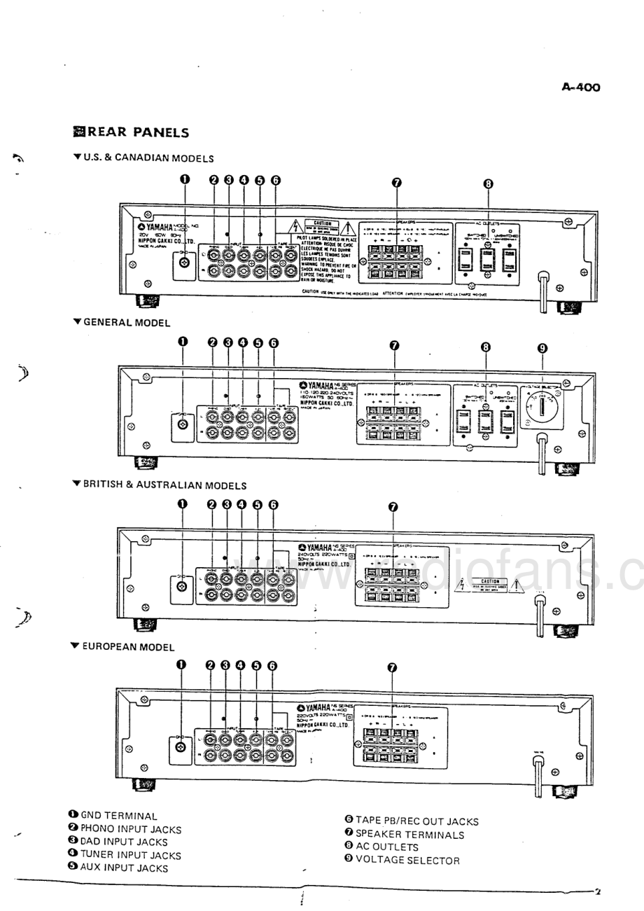 Yamaha-A400-int-sm(1) 维修电路原理图.pdf_第3页