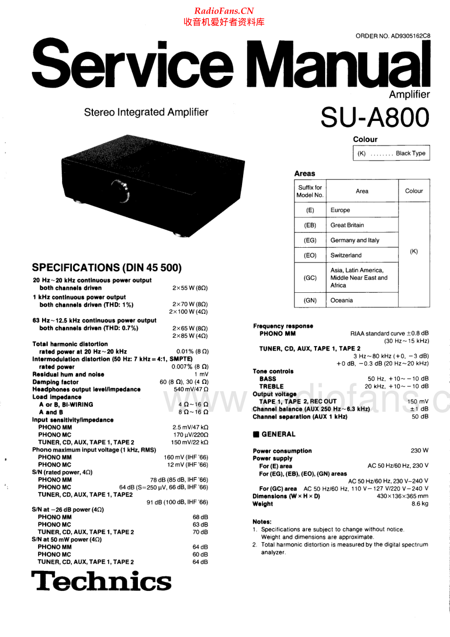 Technics-SUA800-int-sm(1) 维修电路原理图.pdf_第1页