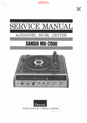 Sansui-MQ2000-mc-sm 维修电路原理图.pdf