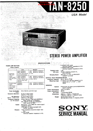 Sony-TAN8250-pwr-sm 维修电路原理图.pdf