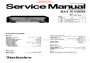 Technics-SHX1000-dp-sm 维修电路原理图.pdf