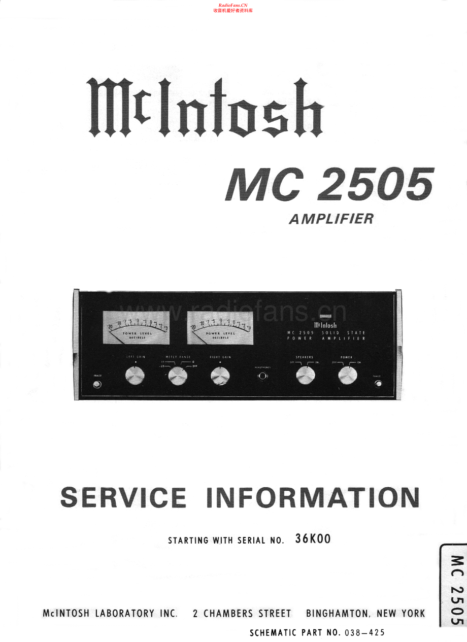McIntosh-MC2505-pwr-sm 维修电路原理图.pdf_第1页
