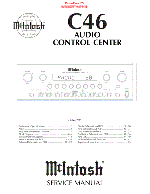 McIntosh-C46-pre-sm 维修电路原理图.pdf
