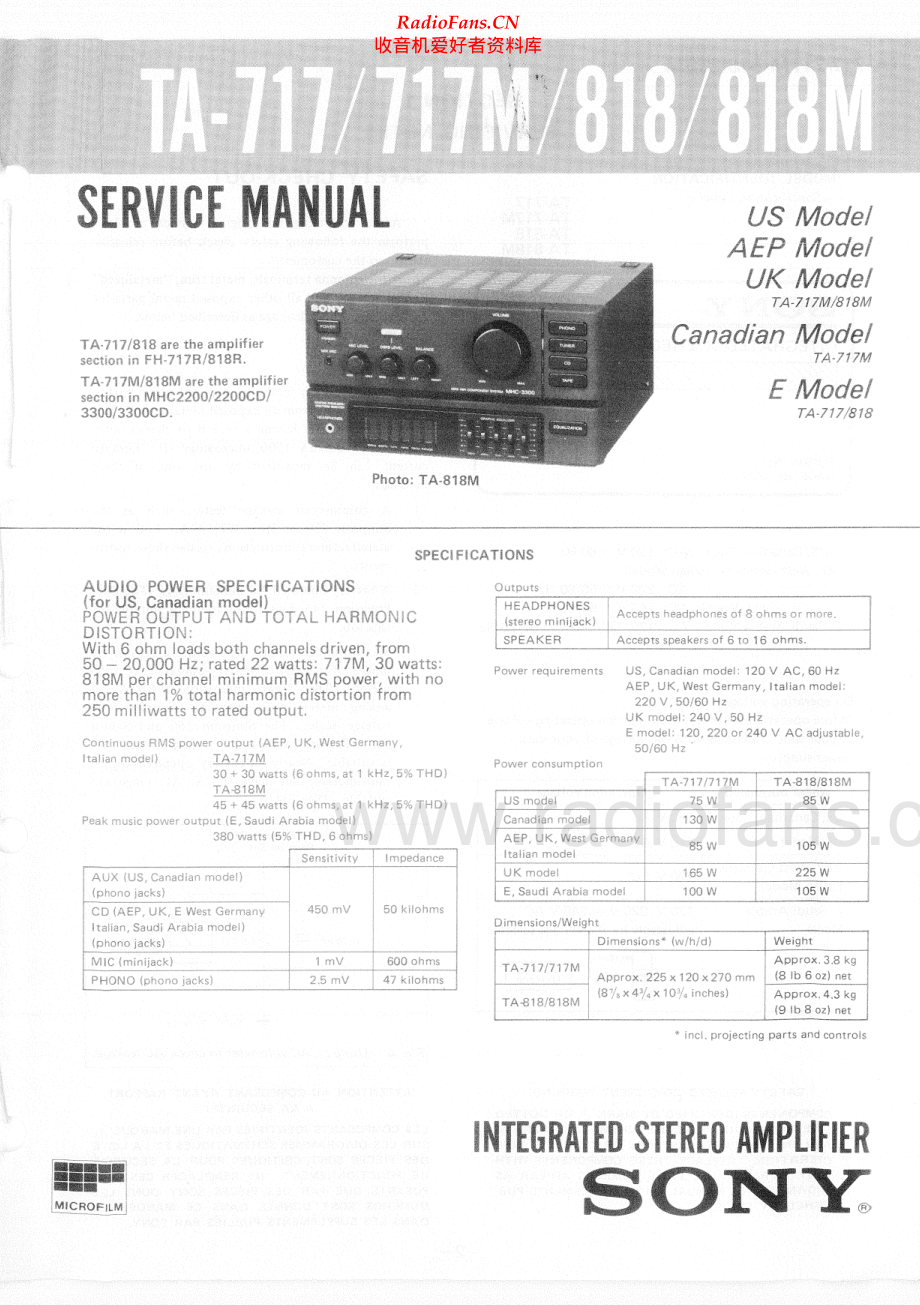 Sony-TA818-int-sm 维修电路原理图.pdf_第1页