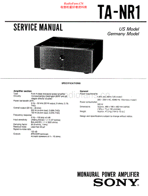Sony-TANR1-pwr-sm 维修电路原理图.pdf