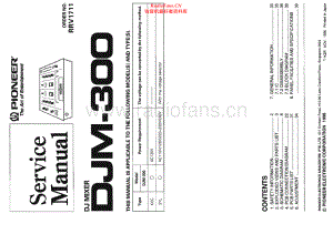 Pioneer-DJM300-mix-sm 维修电路原理图.pdf