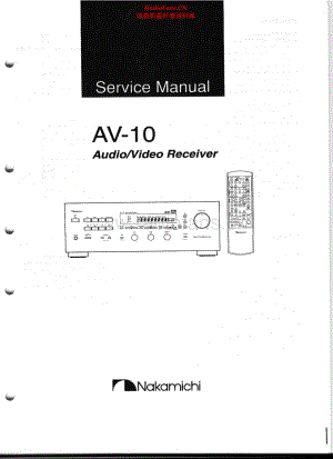 Nakamichi-AV10-avr-sm 维修电路原理图.pdf