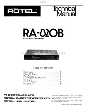 Rotel-RA820-int-sm 维修电路原理图.pdf