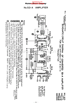 WesternElectric-53A-amp-sch 维修电路原理图.pdf