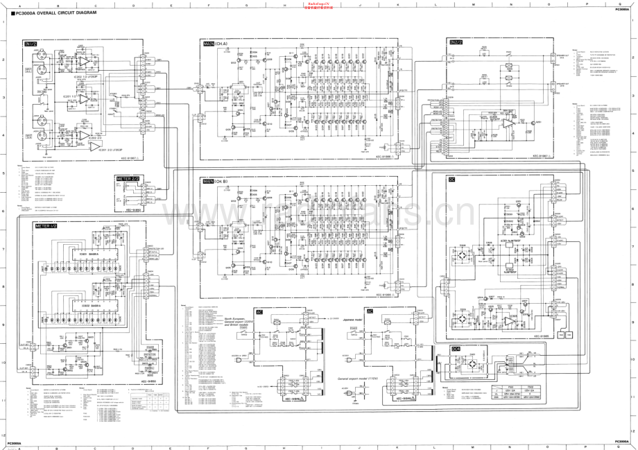 Yamaha-PC3000A-pwr-sch 维修电路原理图.pdf_第1页