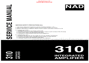 NAD-310-int-sm 维修电路原理图.pdf