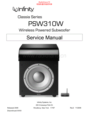 Infinity-ClassiaPSW310W-sub-sm 维修电路原理图.pdf