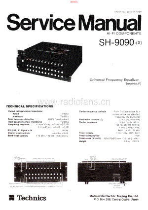 Technics-SH9090-eq-sm 维修电路原理图.pdf