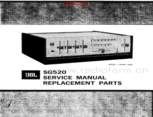 JBL-SG520-pre-sm 维修电路原理图.pdf
