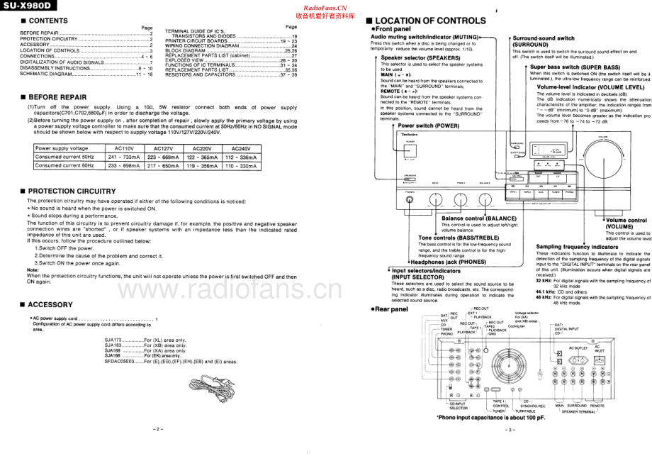 Technics-SUX980D-int-sm 维修电路原理图.pdf_第2页