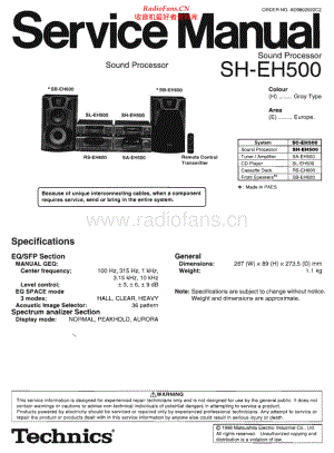 Technics-SHEH500-sp-sm 维修电路原理图.pdf