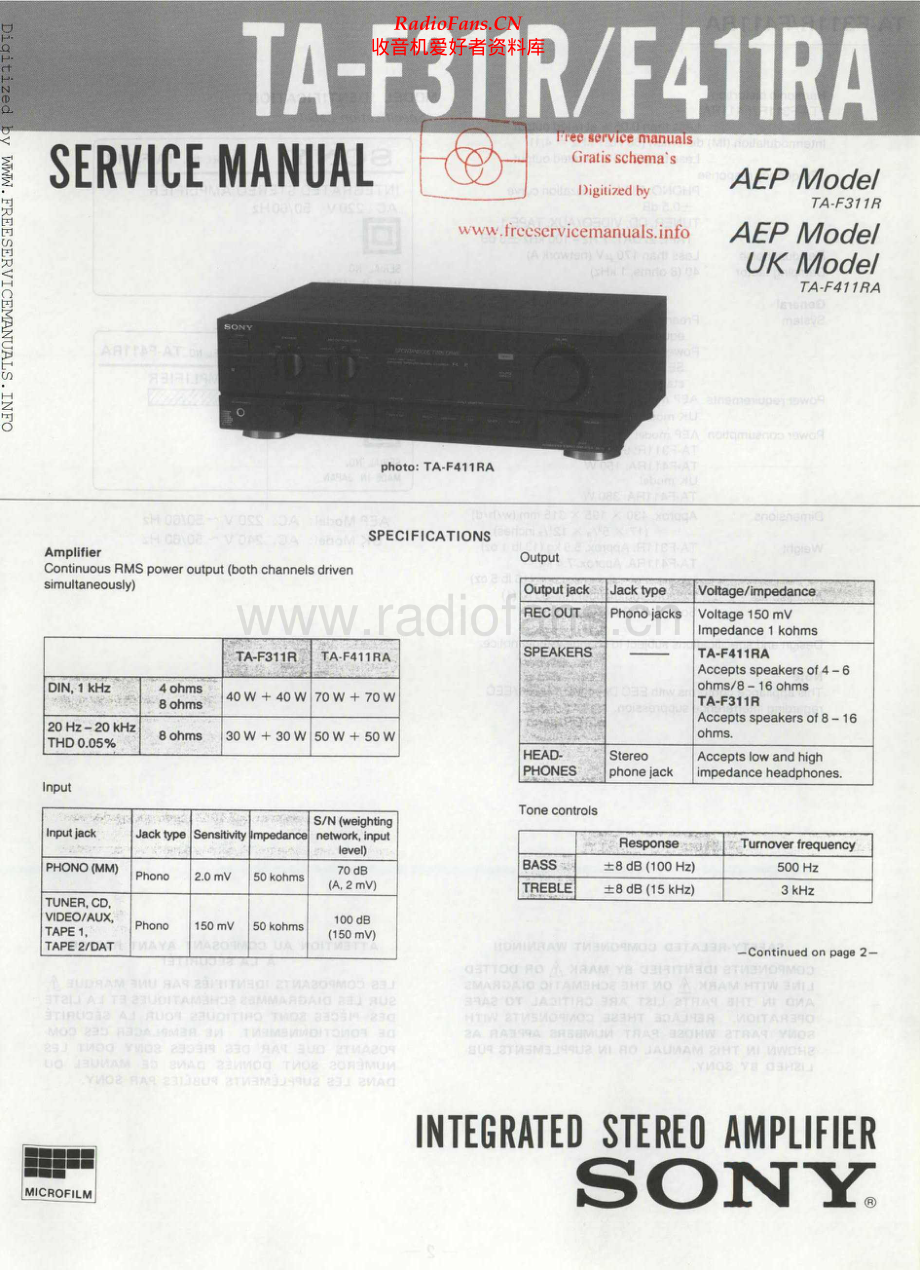 Sony-TAF411RA-int-sm 维修电路原理图.pdf_第1页