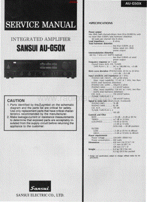 Sansui-AUG50X-int-sm 维修电路原理图.pdf