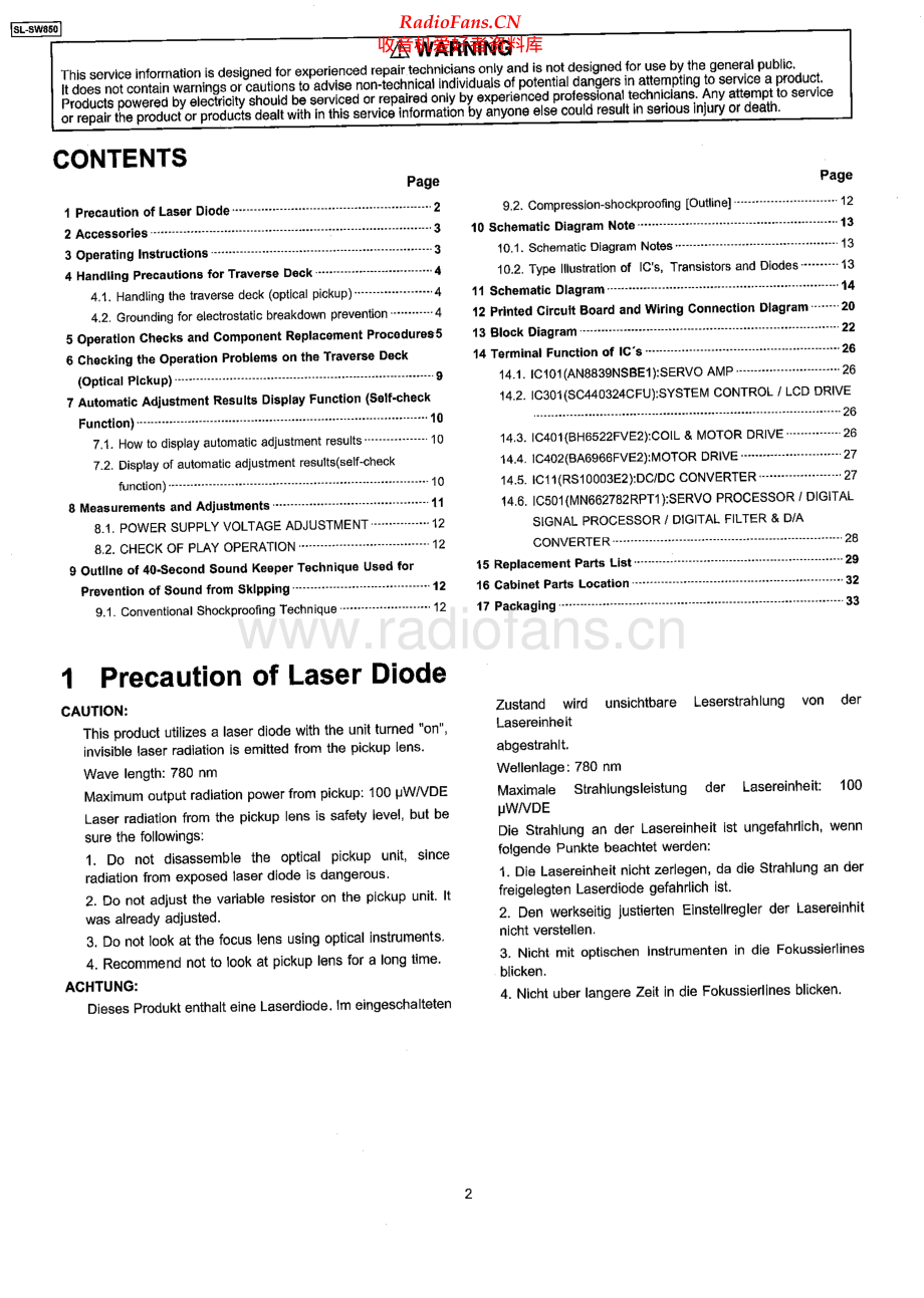Technics-SLSW850-dm-sm(1) 维修电路原理图.pdf_第2页